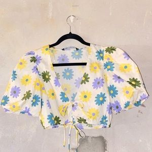 ✨2for22$ Floral puff sleeve top
